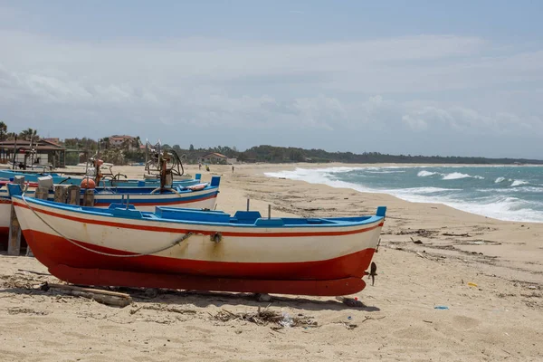 Vista Del Barco Pesca Orilla — Foto de Stock