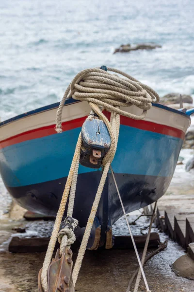 Colorido Barco Pesca Pintado — Fotografia de Stock