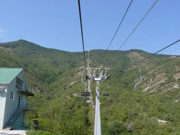 Funicular Nas Montanhas Relocalizador Distrito Montanha — Fotografia de Stock