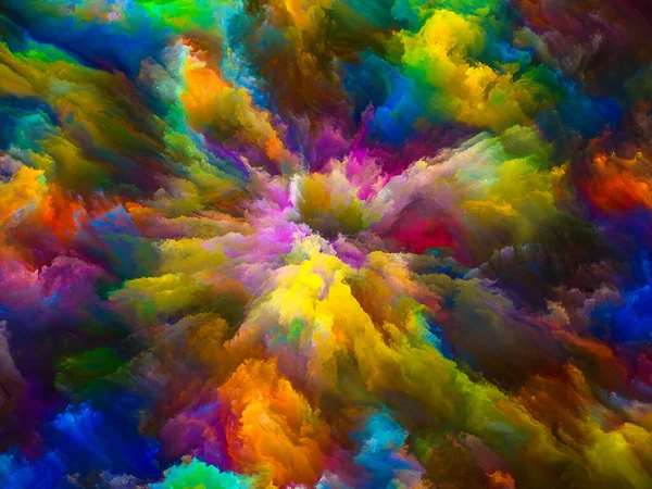 Cor Série Explosão Composição Tinta Vibrante Textura Rica Com Relação — Fotografia de Stock
