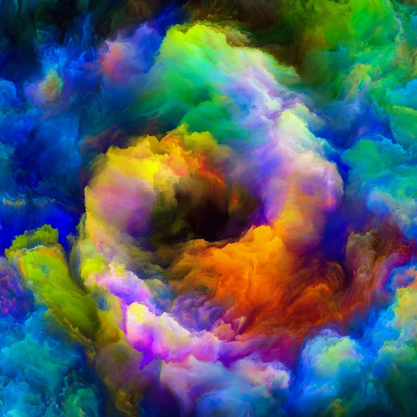 Série Color Explosion Composition Peinture Vibrante Texture Riche Sujet Imagination — Photo