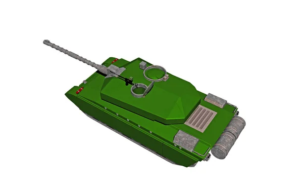 3D提供一辆军用坦克 — 图库照片