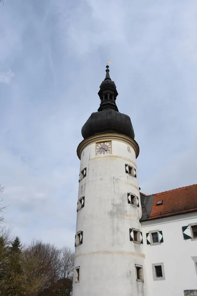 Achleiten Kematen Der Krems Kasteel Achleiten Kasteel Kasteel Middeleeuwse Toren — Stockfoto