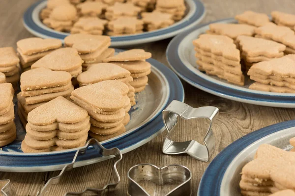 Preparação Biscoitos Natal — Fotografia de Stock