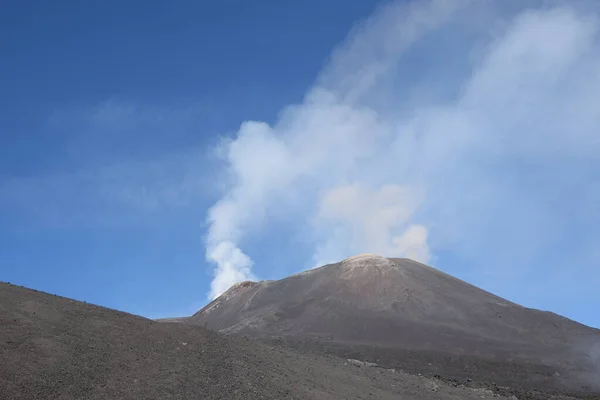 Etna Etna Sicily Italie Solfatare Fumarole Krater Hoofdkrater Piek Piek — Stockfoto