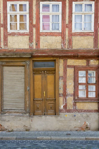 Decay Old Half Timbered House Quedlinburg — Stock Photo, Image