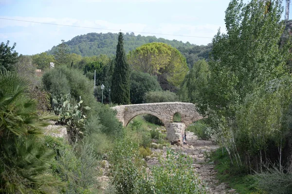 Pont Romain Pollenca Colvert Pollensa Espagne Bach Puente Romano Romain — Photo