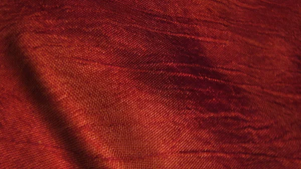 Red Silk Fabric Blowing Wind Seamless Loop — Stock Photo, Image