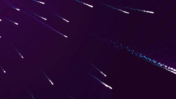 Cząstek Deszcz Kometa Star Płynna Pętla — Zdjęcie stockowe