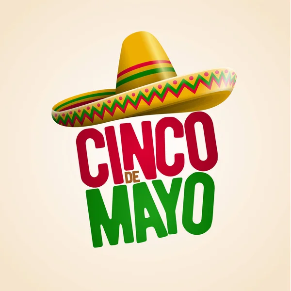 Cinco Mayo Concediu Poster Design Ilustrație Vectorială — Fotografie, imagine de stoc