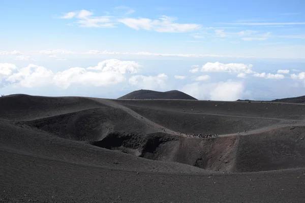 Etna Etna Sizilia Olasz Torre Del Filosofi Farcsúcs Kráter Incidens — Stock Fotó