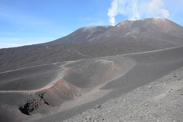 Etna Etna Sizilien Italy Torre Del Filosofi Picos Laterais Crateras — Fotografia de Stock