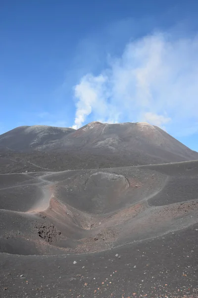 Etna Etna Sizilien Italy Torre Del Filosofi Oldalcsúcsok Kráterek Véletlen — Stock Fotó