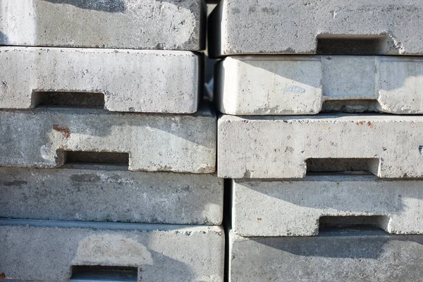 Betonowe Tło Bloku Ściany Materiały Budowlane Bliska — Zdjęcie stockowe