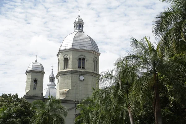 Catedral Pereira Construida Madera Comino Curvo Ladrillo Situado Plaza Central —  Fotos de Stock