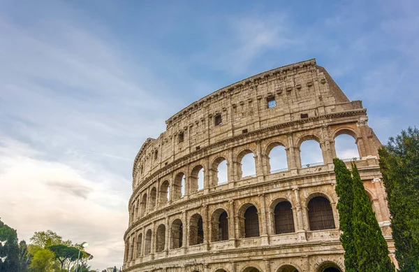 Vista Sobre Coliseu Grande Coliseu Romano Colosseo Também Conhecido Como — Fotografia de Stock