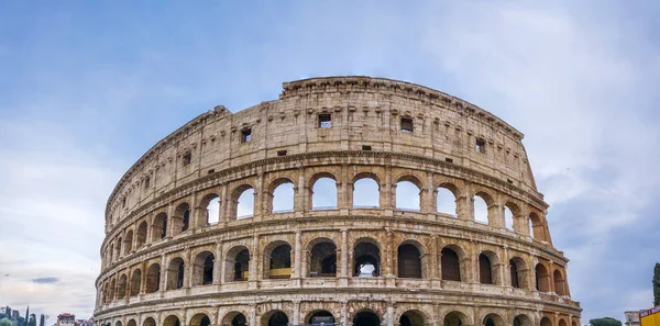 Zobacz Wielkie Rzymskie Koloseum Koloseum Colosseo Znany Również Jako Amfiteatr — Zdjęcie stockowe