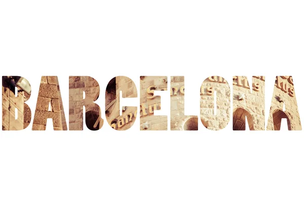 Parole Barcelone Sur Sagrada Familia Antoni Gaudi — Photo