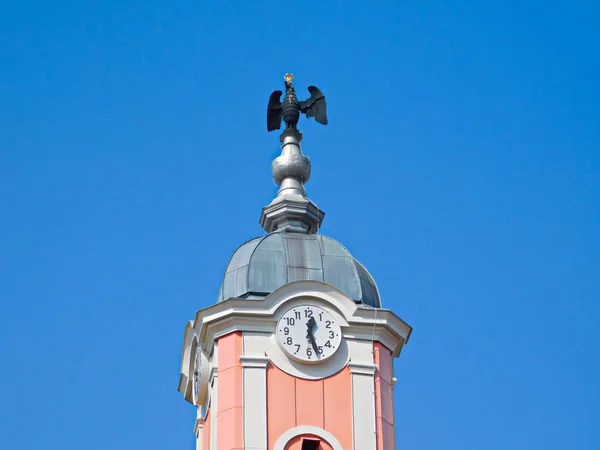 Der Turm Des Historischen Rathauses Templin — Stockfoto