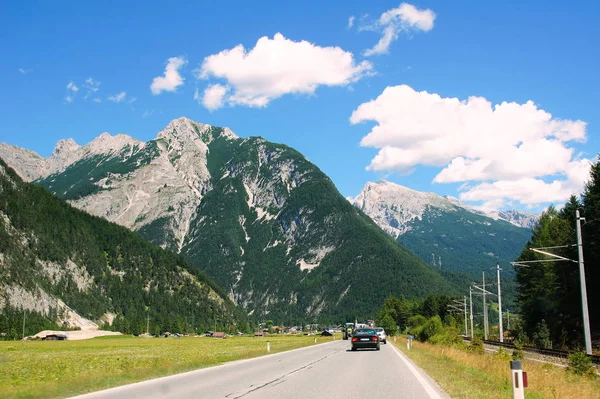 Vista Panorâmica Bela Paisagem Alpes — Fotografia de Stock