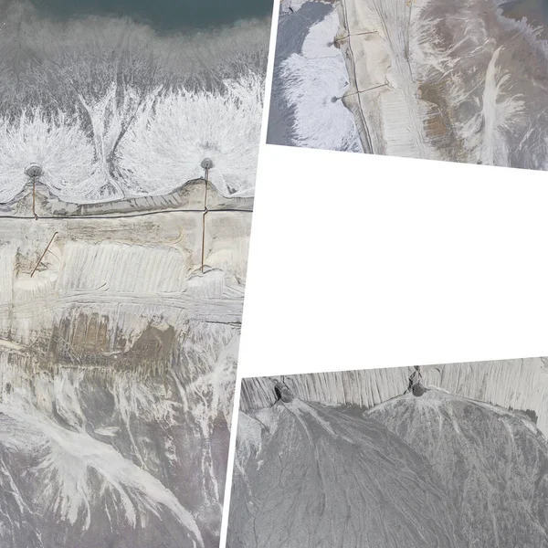 Деградировавший Ландшафтный Рудник Юге Польши Разрушенная Земля Вид Сверху Photos — стоковое фото