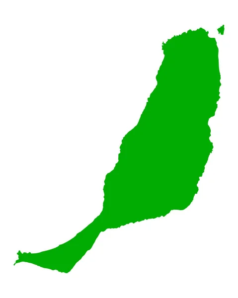 Fuerteventura Haritası Coğrafi Harita Çizimi — Stok fotoğraf