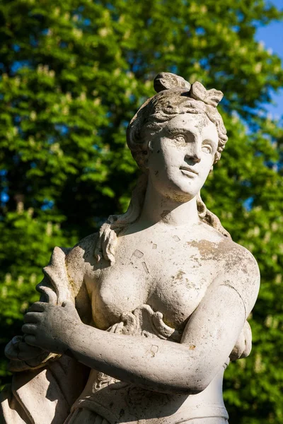 Statue Dans Parc Château — Photo