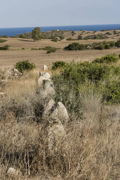 Oude Menir Sardinië Bij Costa Rei — Stockfoto