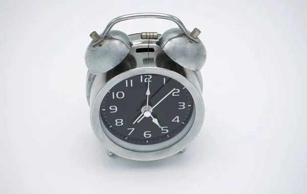 Photo Background Time Alarm Clock Black White — Stock Photo, Image