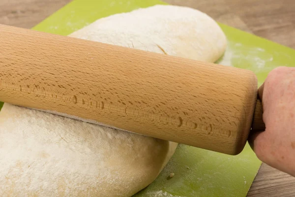 Preparazione Pasta Lievitata — Foto Stock