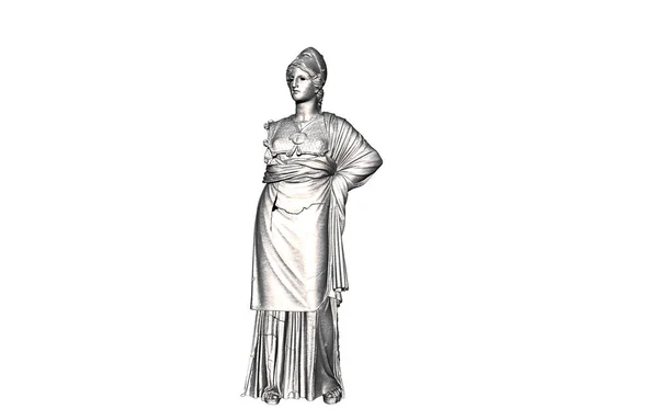 Estátua Athena Dos Deuses — Fotografia de Stock