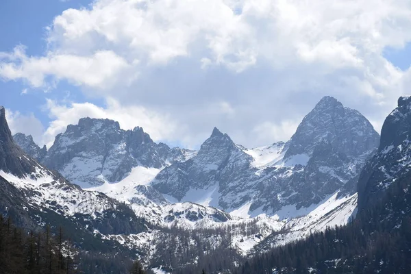 Lienzer Dolomiten Sea Cube Simonskopf Teplitzspitze Roter Turm Schnee Eis — Stockfoto