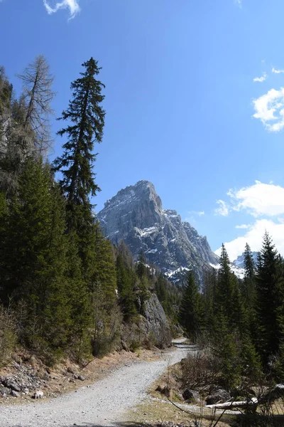 Lienz Tyrol Timur Dolomites Lienz Dolomite Hut Carlsbad Hut Hiking — Stok Foto