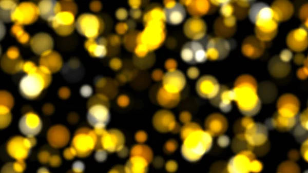 Abstrakter Hintergrund Mit Gold Bokeh Darstellung — Stockfoto