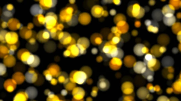 Abstract Background Gold Bokeh Rendering — Stock Photo, Image
