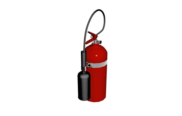Extintor Incêndio Com Mangueira — Fotografia de Stock
