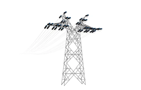 High Voltage Power Lines — Stock Photo, Image