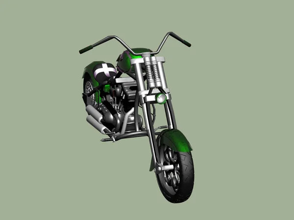 Renderização Uma Motocicleta — Fotografia de Stock