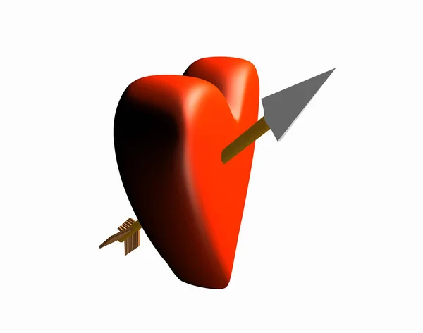 Arrow Heart — Stock Photo, Image
