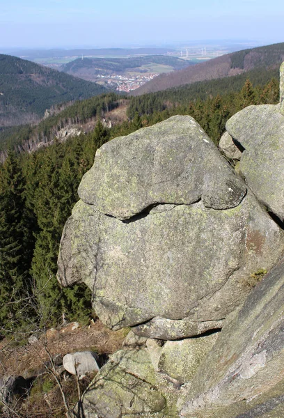 Vecchio Delle Montagne Stato Guardando Giù Nella Valle Oker Millenni — Foto Stock