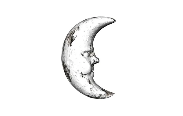 Homme Dans Lune — Photo