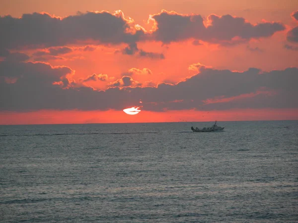 Nascer Sol Mar Mediterranean Spain — Fotografia de Stock