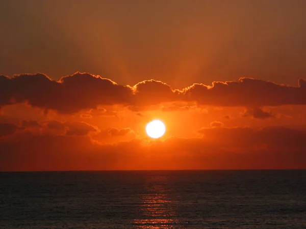 Amanecer Mar Mediterráneo Con Dolor —  Fotos de Stock