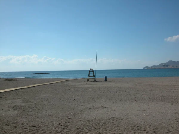 Lonely Beach Medanean Spain — стоковое фото