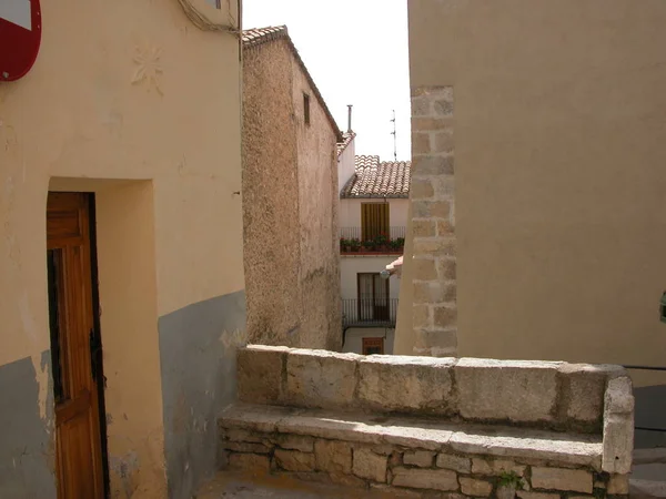 Vistas Urbanas Fachadas Casa Morella Provincia Castellón España — Foto de Stock