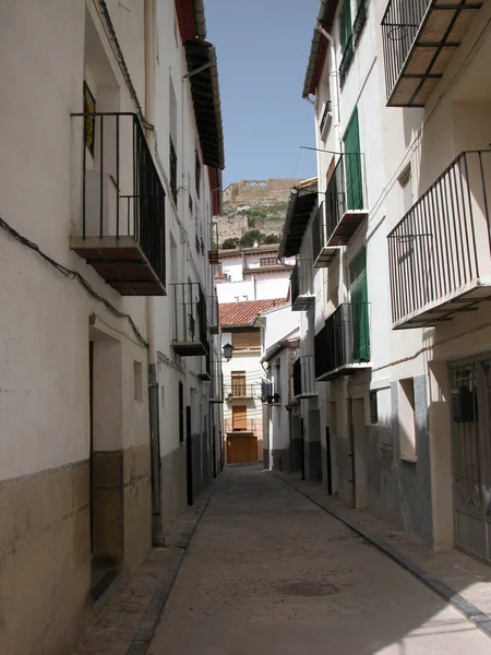 City Views House Facades Morella Province Castellon Spain — 스톡 사진