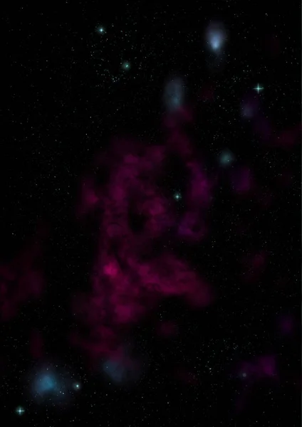 Fondo Espacial Galaxia Abstracta —  Fotos de Stock