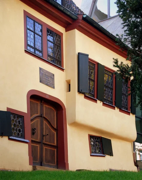 Entrada Casa Bach Eisenach — Foto de Stock