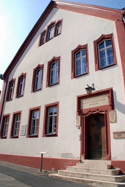 Eingang Zum Martin Luther Gymnasium Eisenach — Stockfoto