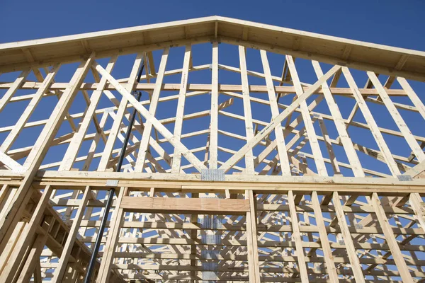Low Angle View House Construction — Stock Photo, Image